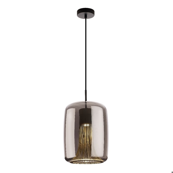 Lampadario moderno di vetro trasparente cromo per illuminazione tavolo