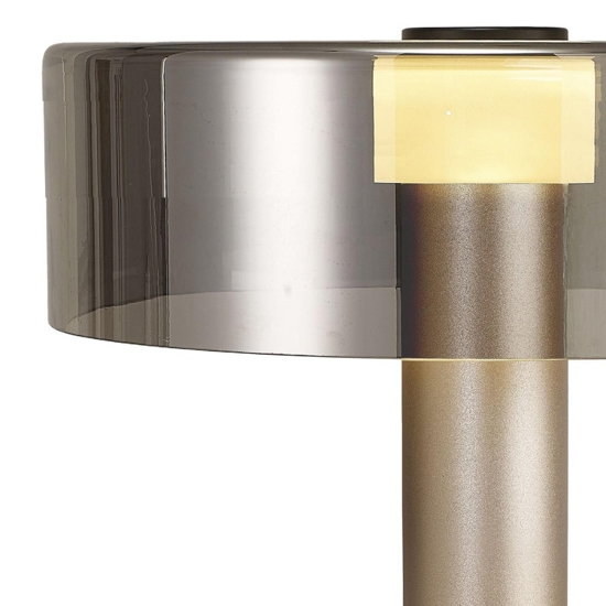 Abat jour da comodino design oro sabbiato per camera da letto