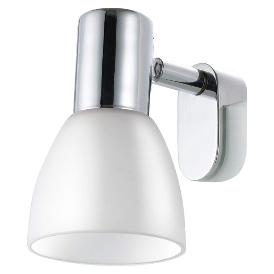 Applique bagni cromo aggancio per specchio eglo sticker