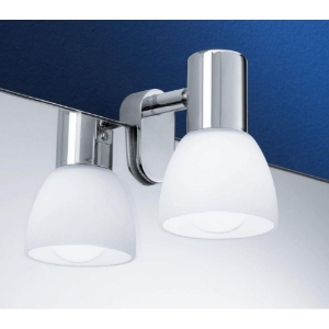 Applique bagni cromo aggancio per specchio eglo sticker