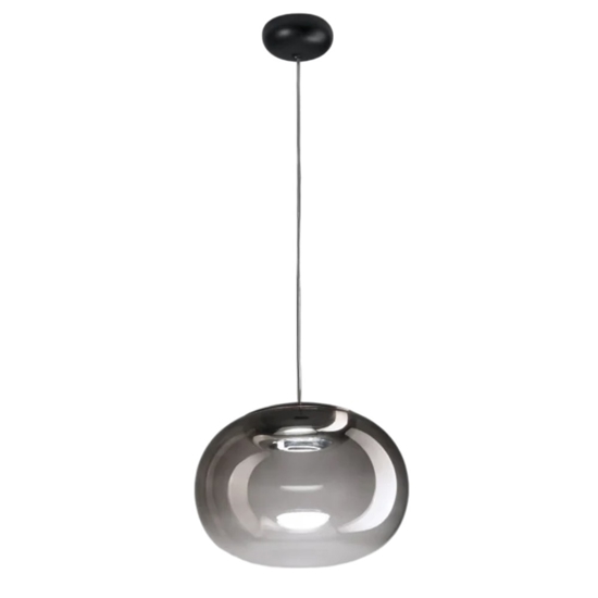Stilnovo la mariee lampadario moderno boccia grigio fumo led 3000k