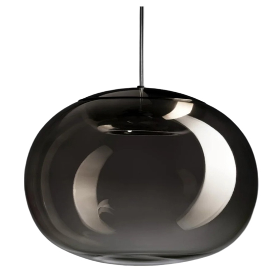 Stilnovo la mariee lampadario moderno boccia grigio fumo led 3000k