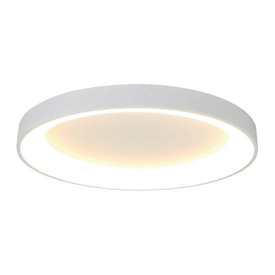 Plafoniera bianca anello 78cm led 62w 2700k-5000k con telecomando