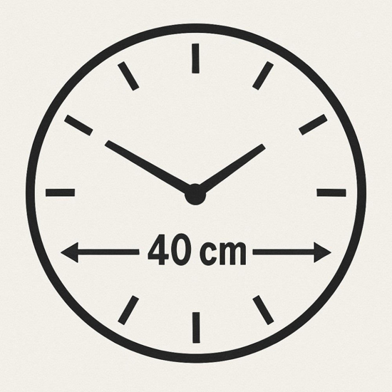Orologio da parete 40cm effetto marmo rotondo