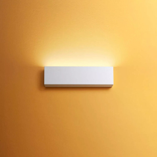 Box applique led moderna linea light bianca 14w 3000k