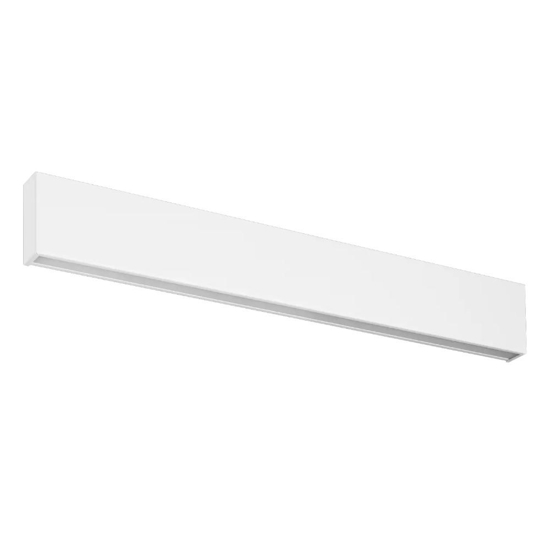 Linea light box w1 applique led bianca 28w 3000k moderna mono emissione