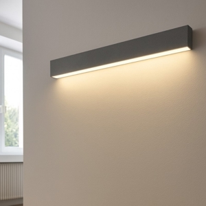 Applique led 41w 4000k mono emissione colore cemento box w1 linea light