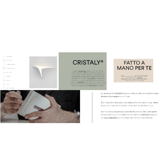 Faretto cilindro corto da soffitto bianco di gesso cristaly