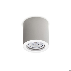 Faretto da cucina cilindro di gesso cristaly bianco gu10 led per interni