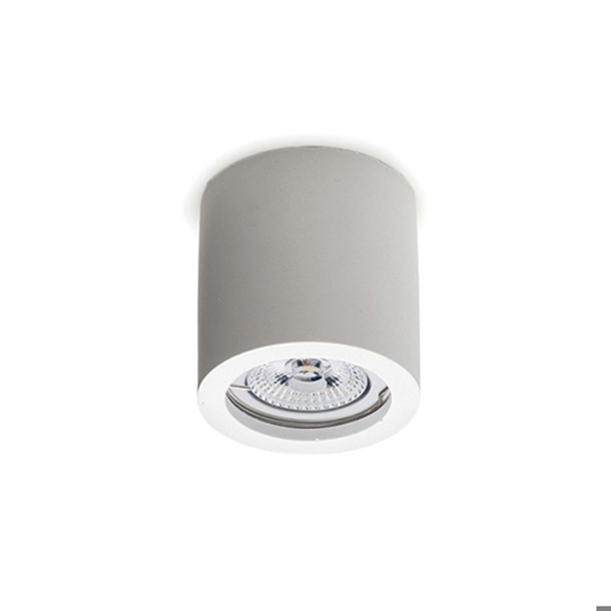 Faretto da cucina cilindro di gesso cristaly bianco gu10 led per interni