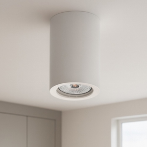 Faretto da soffitto cilindro gesso cristaly pitturabile