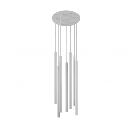 Lampadario per salotto bianco moderno