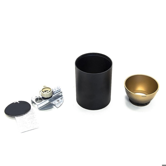 Faretto bicolore da soffitto nero oro