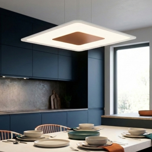Linea light aruba lampadario moderno 38w led 3000k rame