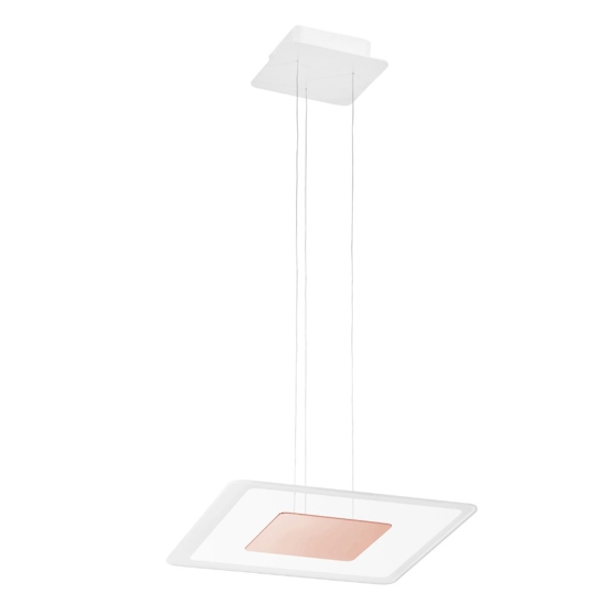 Linea light aruba lampadario moderno 38w led 3000k rame