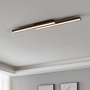 Plafoniera nera led 21w rgb dimmerabile app bluetooth saliteras eglo