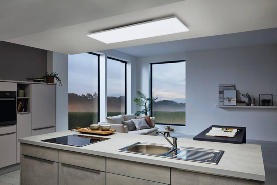 Turcona eglo plafoniera da cucina 120x30 dimmerabile smart app 32w rgb 2700k a 6500k