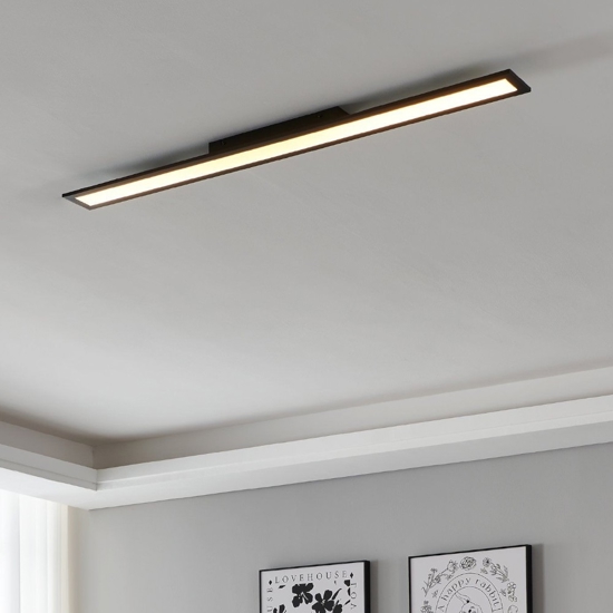 Eglo salobrena plafoniera led 2700k-6500k nera dimmerabile con app smart