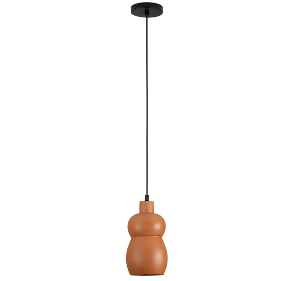 Lampada di ceramica terracotta a sospensione