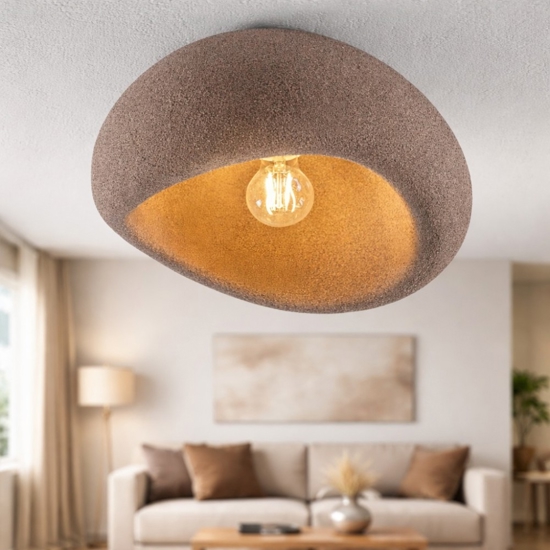 Plafoniera marrone wabi sabi 50cm design japandi
