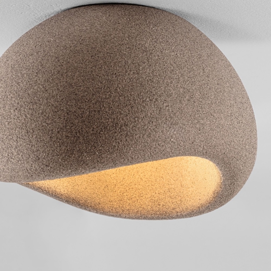Plafoniera marrone wabi sabi 50cm design japandi