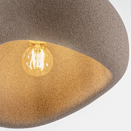 Plafoniera marrone wabi sabi 50cm design japandi