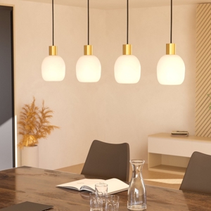 Eglo batista lampadario moderno binario 4 luci oro da tavolo