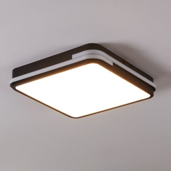 Genovese z eglo plafoniera quadrata moderna led rgb cct 2700k a 6500k smart
