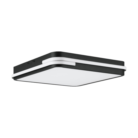 Genovese z eglo plafoniera quadrata moderna led rgb cct 2700k a 6500k smart