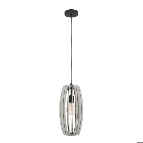Bajazzara eglo lampada a sospensione per isola cucina in legno grigio