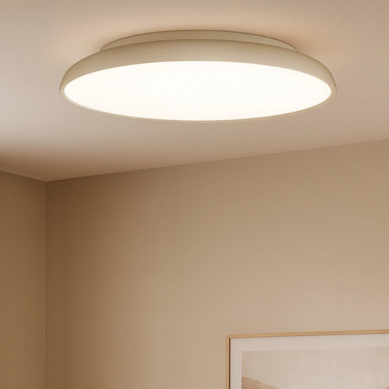 Plafoniera moderna champagne 45cm led cct dimmerabile