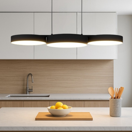 Barbano z eglo lampadario per tavolo cucina moderna led rgb cct da 2700k a 6500k