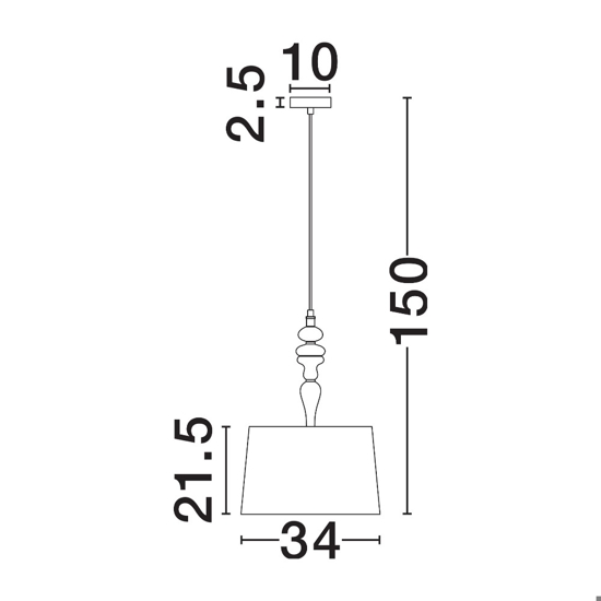Lampadario paralume tessuto oro anticato ceramica stile contemporaneo