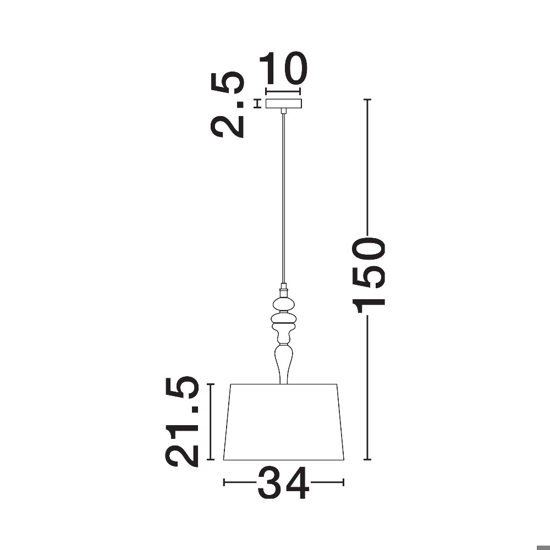 Lampadario di tessuto per camera da letto ceramica grigio marrone