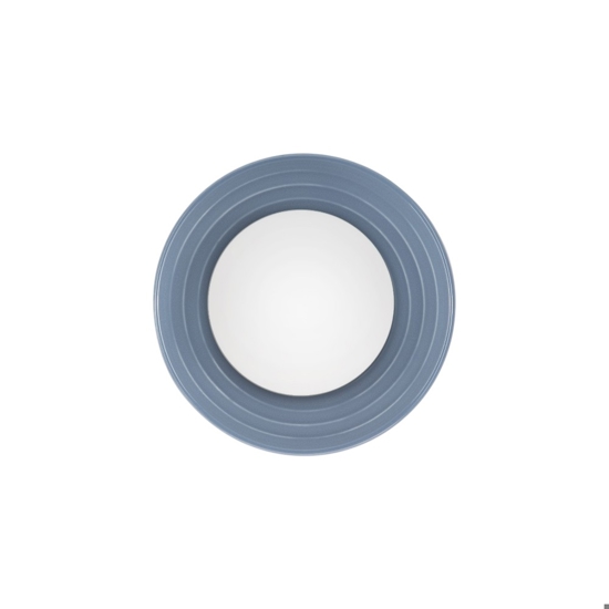 Applique da parete tondo moderna ceramica blu