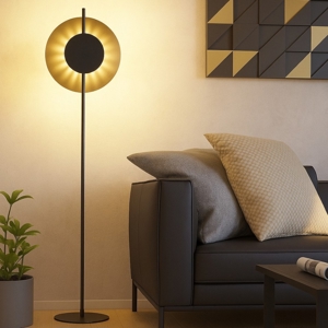 Tocina eglo lampada da terra con portalampada circolare led 3000k