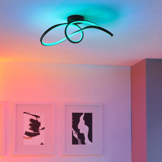 Calarossa z eglo plafoniera led con controllo remoto rgb 2700k a 6500k