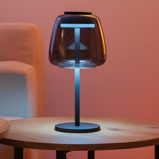 Alfero z eglo lampada da tavolino moderna dimmerabile led cct rgb da 2700k a 6500k
