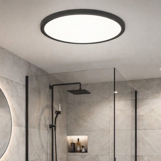 Rovito z eglo plafoniera tonda da bagno moderno led rgb 2700k a 6500k ip44