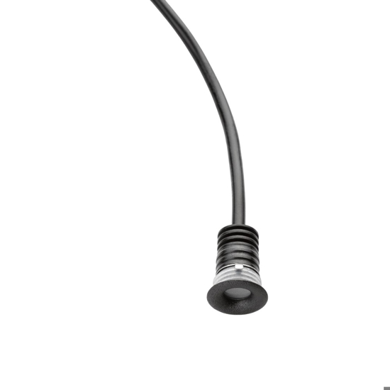 Faretto nero da incasso soffitto led 1w 3000k per bagno doccia