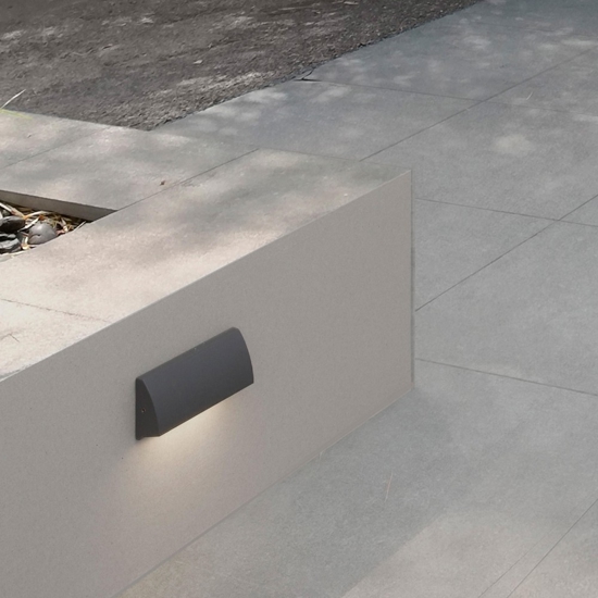 Segnapasso led 3w 3000k da esterno antracite