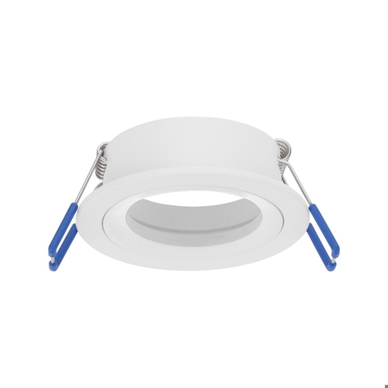 Faretto da incasso a soffitto in metallo bianco rotondo