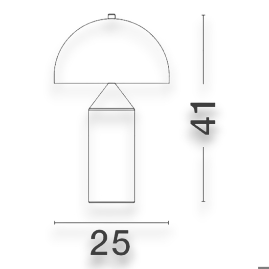 Lampada da tavolo oro design moderna