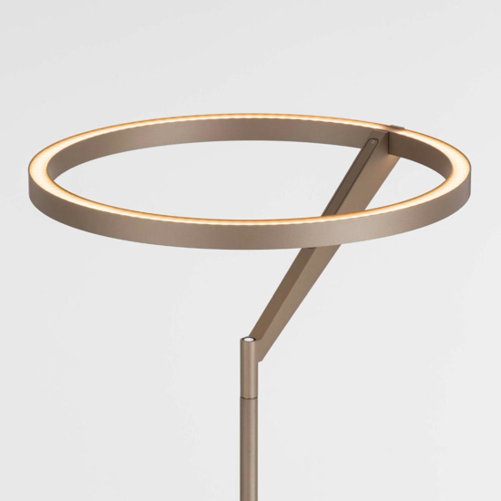 Lampada da terra a piantana moca caffe moderna led 26w 3000k biemissione