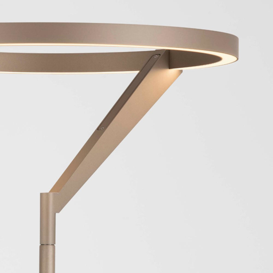 Lampada da terra a piantana moca caffe moderna led 26w 3000k biemissione