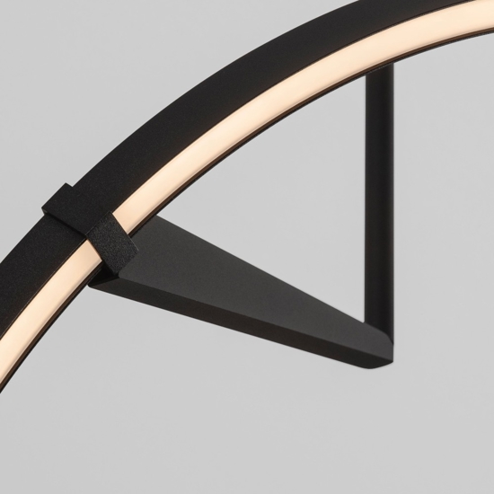 Lampadario a sospensione nero biemissione moderno led 2700k-3000k-4000k