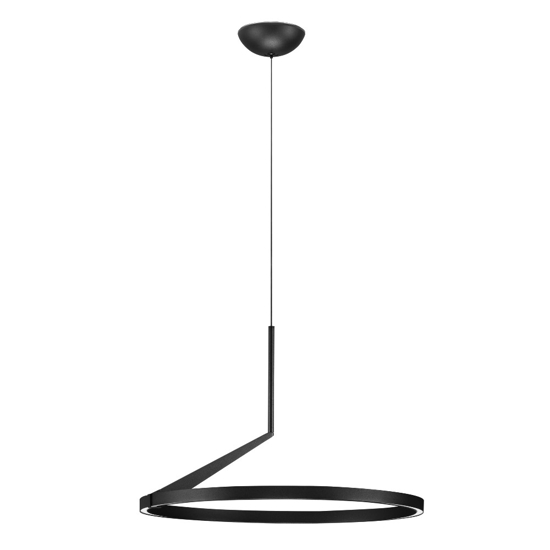 Lampadario a sospensione nero biemissione moderno led 2700k-3000k-4000k