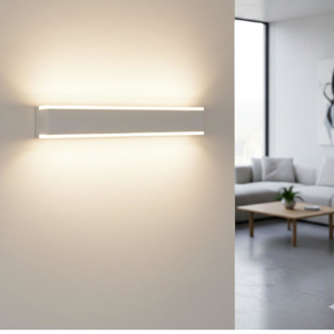 Applique da parete moderna bianco led 3000k 50 cm