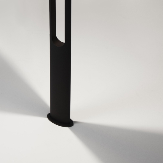 Lampione alto per giardino moderno led 21w 3000k antracite