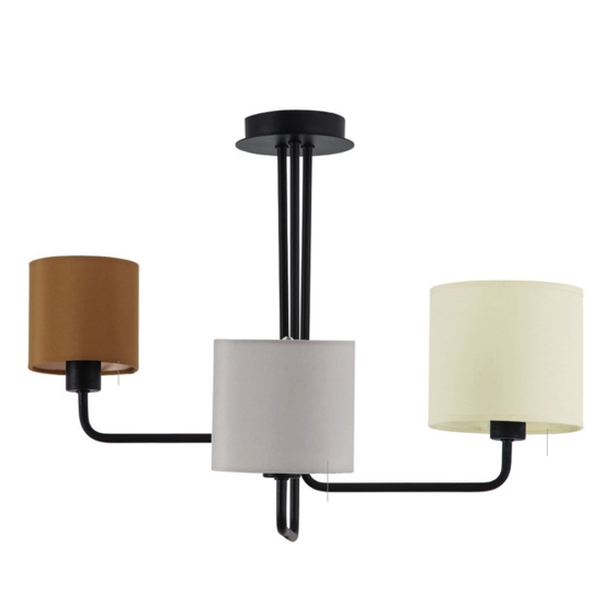 Lampadario stanza da letto marrone grigio beige